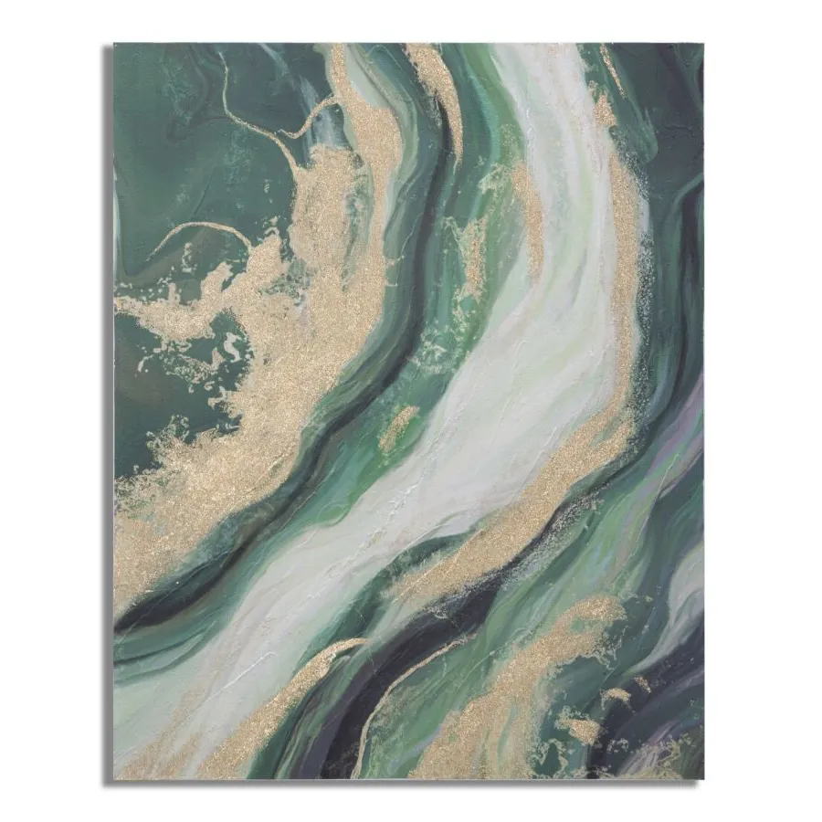 OBRAZ NA PŁÓTNIE GREENERY 80x2,8x100 cm